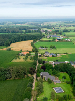 Luchtfoto van beekdalen