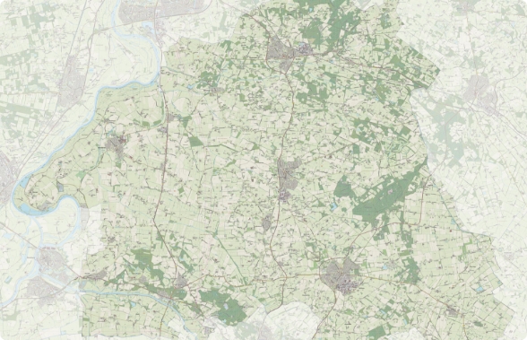 Atlas weergave van de gemeente Bronckhorst